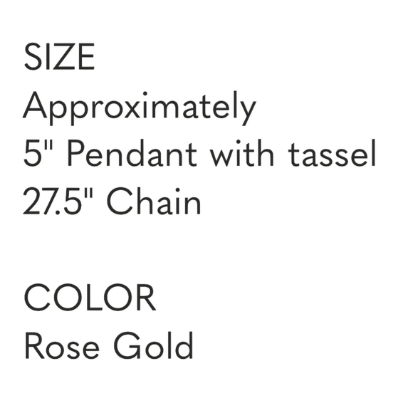 SEE OTHER LISTING Tassel Necklace Pave Rhinestones & Rose Gold Tone - Picture 4 of 9